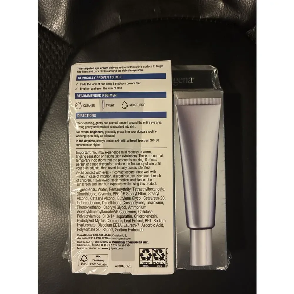 Neutrogena Rapid Wrinkle Repair Eye Cream 0.5 oz. 14ml 3 Pack Sealed